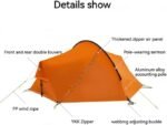 Lightweight Double Tent for Outdoor Camping & Hiking - Waterproof & Wind Resistant - Image 2