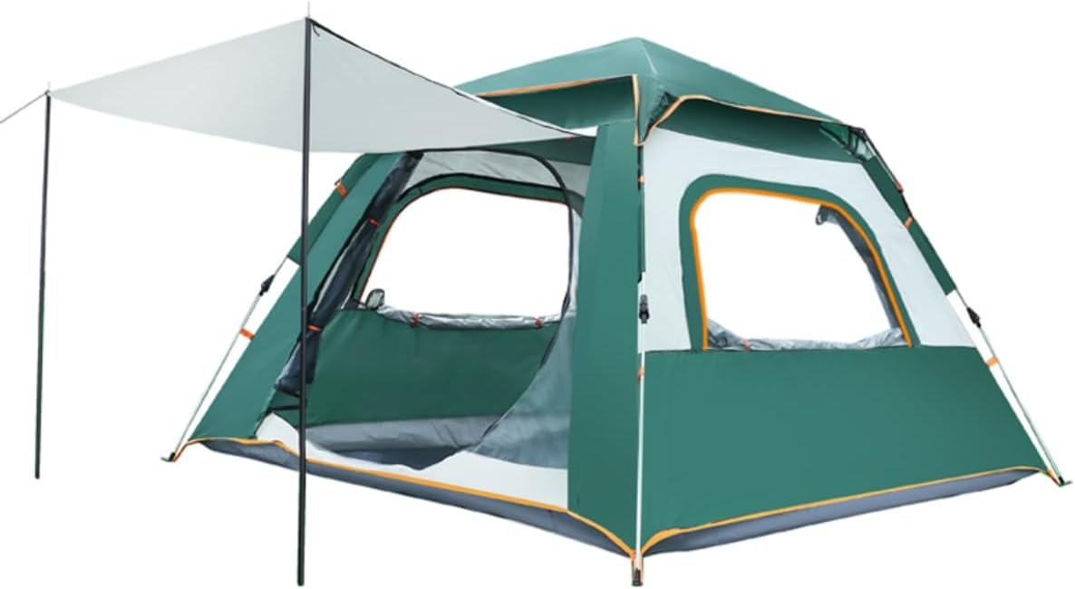 519g17vMLL._AC_SL1200_.jpg 4/5/6person Outdoor Camping Tent, Automatic Tent, Easy to Set up Tent, Waterproof, Spacious, Lightweight and Portable Tent, Suitable for Outdoor Hiking Trips - Image 1