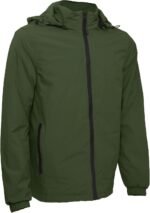 Men's Cycling Rain Jackets Waterproof Running Bike Windbreaker Lightweight Packable Hooded Jacket - Image 2