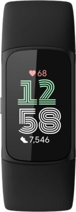 Fitness Tracker with  apps, Heart Rate on Exercise Equipment, 6-Months Premium Membership Included, GPS, Health Tools and More, Obsidian/Black, One Size (S & L Bands Included) - Image 2