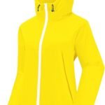 Rain Jacket Women Waterproof Lightweight Raincoat Lined Outdoor Hooded Windbreaker