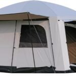 4-6 Person Camping Tent, Large Family Cabin Tents with Porch & Rainfly, Double Layer Waterproof Glamping Tent with 2 Rooms 2 Doors, Portable Big Tents for Outdoor Camping Hiking Party