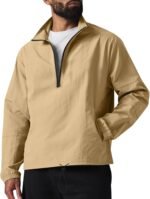 Men's Golf Quarter Zip Pullover with Zipper Pockets Track Jackets Lightweight Windbreaker Hiking Sweatshirt