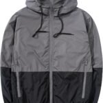 Men's Lightweight Windbreaker Jackets Outdoor Hooded Pocket Raincoat Jacket