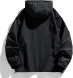 Mens Jacket Casual Lightweight Hooded Windbreaker softshell Easy-Care Zip-Up Versatile Outdoor Comfort Activities Coat - Image 2