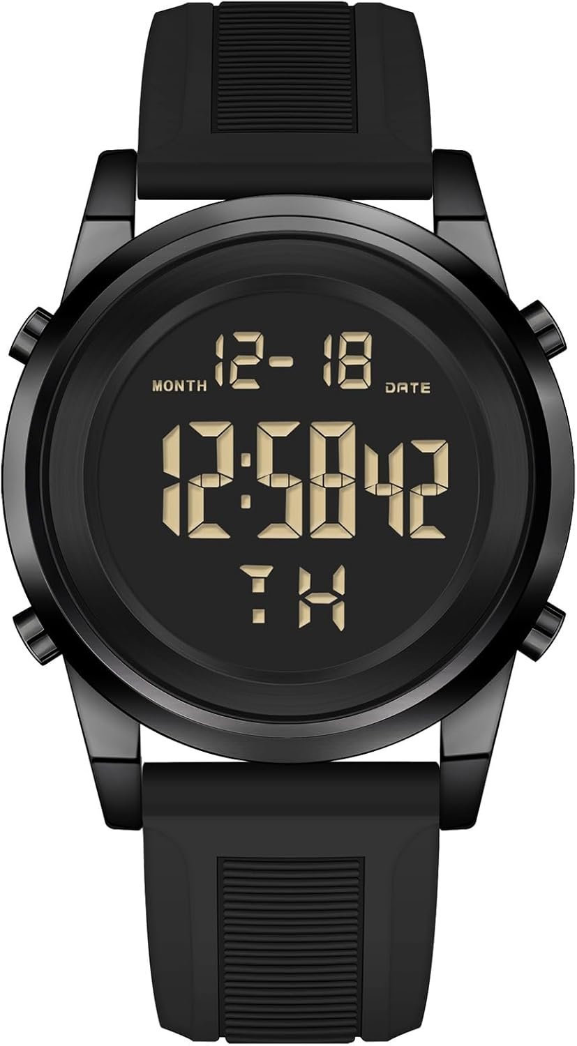 61s6tuPJXQL._AC_SL1500_.jpg Military Black Waterproof Sports Wrist Watches for Men Digital Tactical Mens Sport Watches Waterproof Military - Image 1