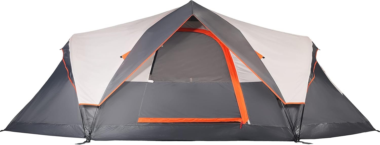61w5Cm2bFCL._AC_SL1500_.jpg Tent for Family Camping Quick Setup, Instant Pop Up Dome Tents Outdoor 2-3 Person / 6 Person, with Water-Resistant Rainfly and Mesh Roofs & Door & Windows - Image 1