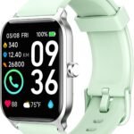 Smart Watch for Men Women with Bluetooth Call,1.8"Mens Watches, Built-in,[24H Heart Rate SpO2 Sleep Monitor], Waterproof,100 Sports Modes Digital Pedometer Watch Birthday Gifts Green