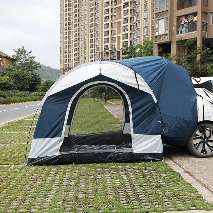 7120o6Ty2DL._AC_SX679_.jpg 3-4 Person Car Rear Tent for Outdoor Camping, Hiking & Road Trips - Image 1