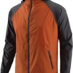 Men's Windbreaker Hoodie Zip Up Lightweight Nylon Rain Jackets for Outdoor Sports