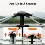 Instant Tent, Pop Up Tent, Camping Tent for 4 Person, 2 Mesh Windows & 2 Doors, Easy Set Up Tent with Vestibule & Rainfly - Image 2