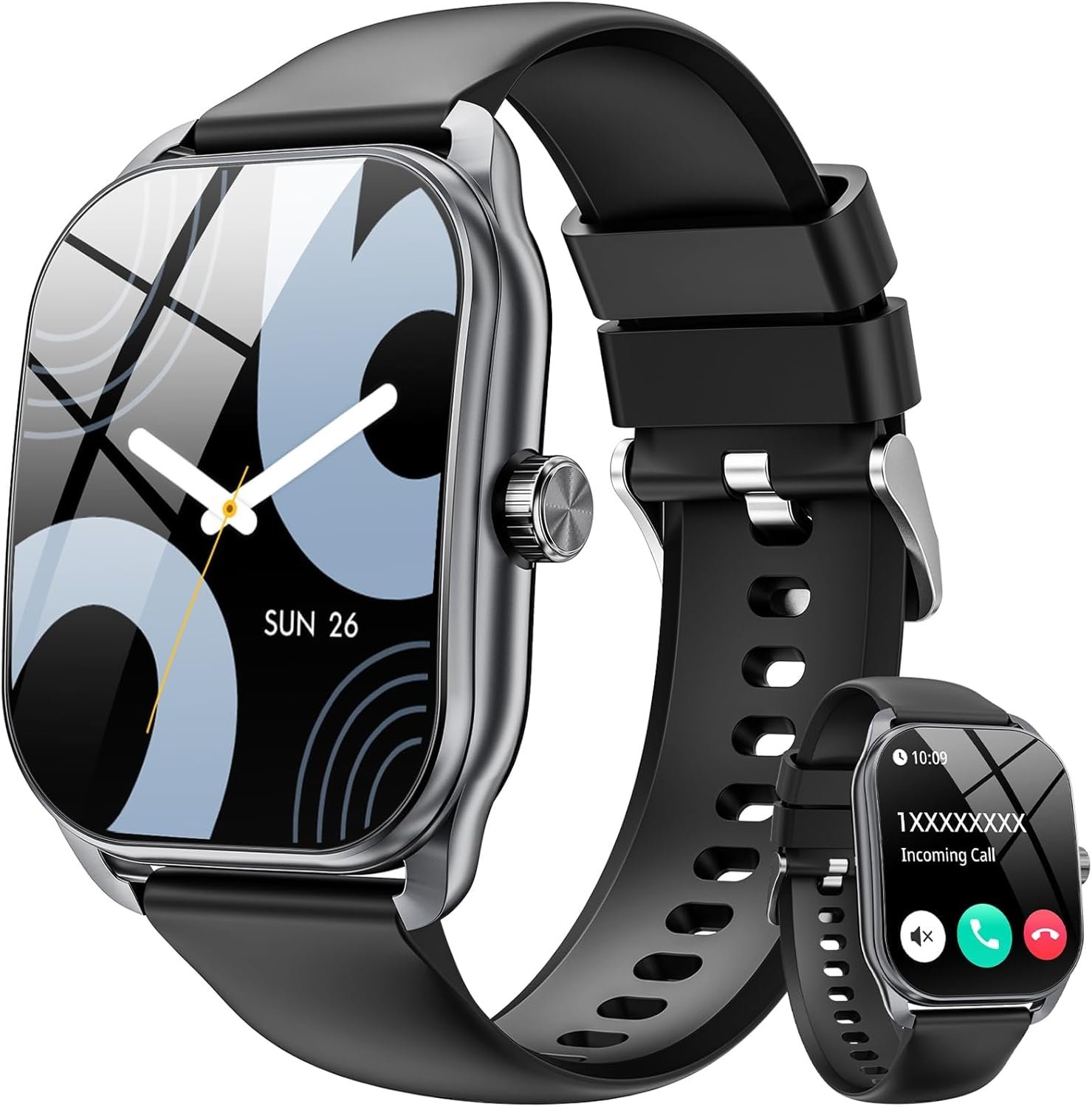 71hCNUlIcuL._AC_SL1500_.jpg Smart Watch for Men(Answer/Make Call), 2.01" Smartwatch with Heart Rate/Sleep Monitor, Fitness Tracker with 120+ Sports Modes Waterproof Fitness Watch for iOS - Image 1