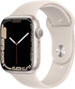 (GPS, 45mm) Starlight Aluminum Case with Starlight Sport Band, Regular (Renewed)