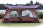 Extra Large Tent 12 Person,Awning Family Cabin Tents,2 Rooms,3 Doors and 3 Windows with Mesh,Straight Wall,Waterproof,Double Layer,Big Tent for Outdoor,Picnic,Camping,Family Gathering - Image 2